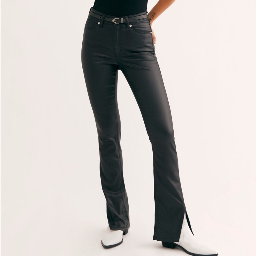 Free People Sz 28 Spellbound Coated Bootcut Jeans